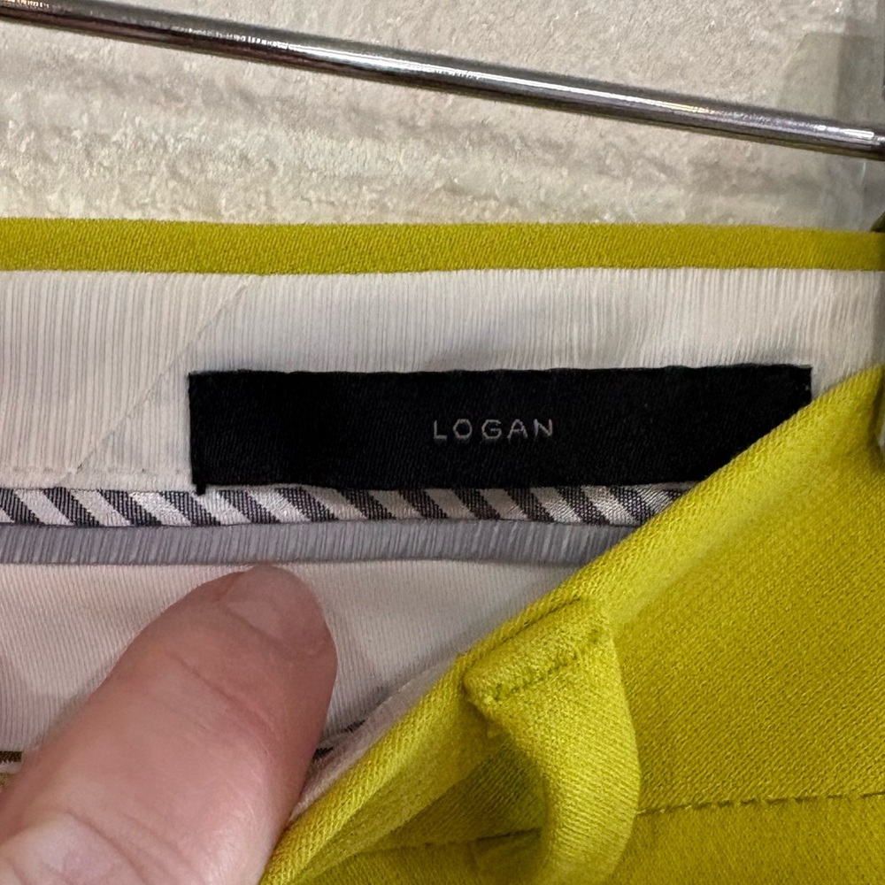 Banana Republic  Logan Midrise trousers in Chartreuse size 14 NWT - Picture 8 of 12